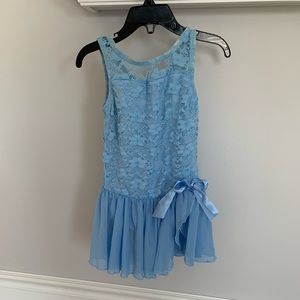 Girls Little Stars Balera Dance Blue Glittery Leotard. Size SC